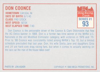 1989 Mega Drag #93 Don Coonce Back