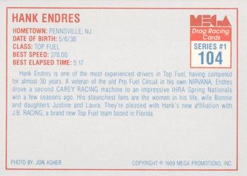 1989 Mega Drag #104 Hank Enders Back