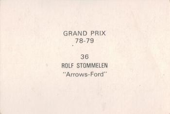 1978-79 Grand Prix  #36 Rolf Stommelen Back