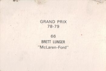 1978-79 Grand Prix  #66 Brett Lunger Back
