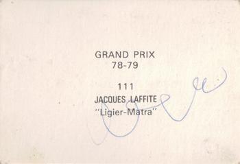 1978-79 Grand Prix  #111 Jacques Laffite Back