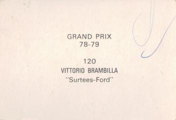 1978-79 Grand Prix  #120 Vittorio Brambilia Back