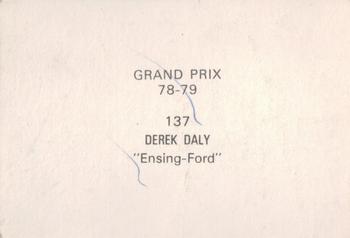 1978-79 Grand Prix  #137 Derek Daly Back