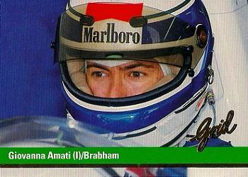 1992 Grid Formula 1 #75 Giovanna Amati Front
