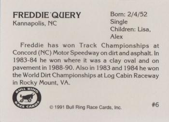 1991 Bull Ring #6 Freddie Query Back