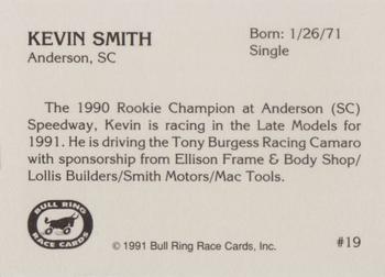 1991 Bull Ring #19 Kevin Smith Back