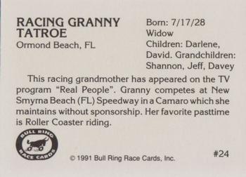1991 Bull Ring #24 Granny Tatroe Back