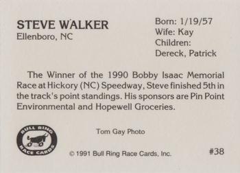 1991 Bull Ring #38 Steve Walker Back