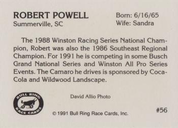 1991 Bull Ring #56 Robert Powell Back