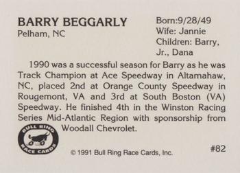 1991 Bull Ring #82 Barry Beggarly Back