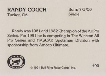 1991 Bull Ring #90 Randy Couch Back