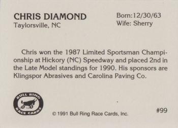 1991 Bull Ring #99 Chris Diamond Back