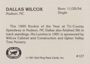 1991 Bull Ring #127 Dallas Wilcox Back