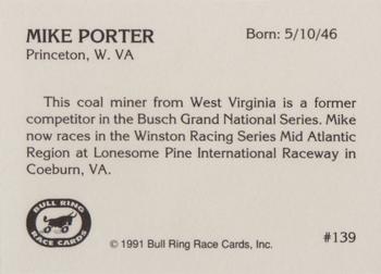 1991 Bull Ring #139 Mike Porter Back