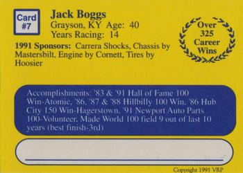 1991 Volunteer Racing Dirt Trax #7 Jack Boggs Back