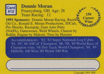 1991 Volunteer Racing Dirt Trax #12 Donnie Moran Back