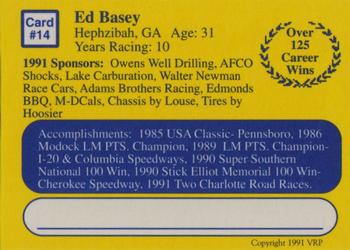 1991 Volunteer Racing Dirt Trax #14 Ed Basey Back