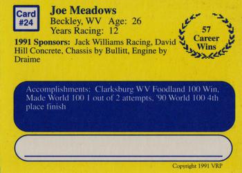 1991 Volunteer Racing Dirt Trax #24 Joe Meadows' Car Back