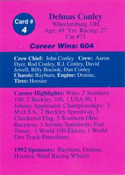 1992 Volunteer Racing Dirt Trax #4 Delmas Conley Back