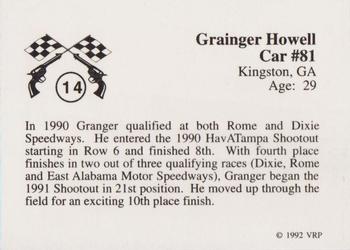 1991 Volunteer Racing Hav-A-Tampa #14 Granger Howell's Car Back