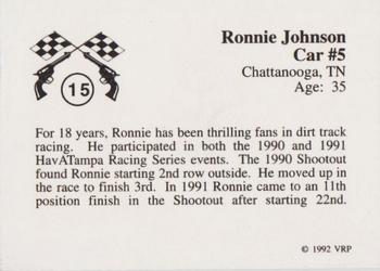 1991 Volunteer Racing Hav-A-Tampa #15 Ronnie Johnson's Car Back