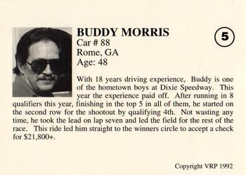 1992 Volunteer Racing Hav-A-Tampa #5 Buddy Morris Back