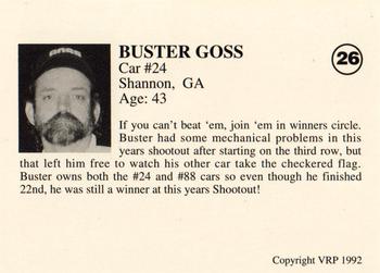 1992 Volunteer Racing Hav-A-Tampa #26 Buster Goss' Car Back