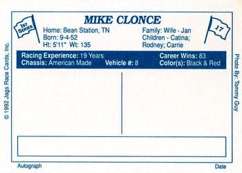 1992 JAGS #17 Mike Clonce Back