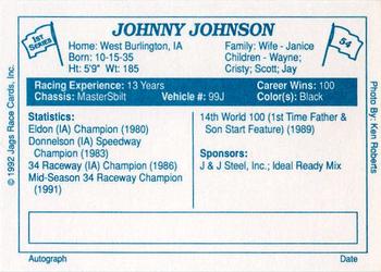 1992 JAGS #54 Johnny Johnson Back