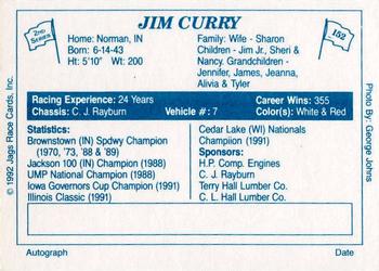 1992 JAGS #152 Jim Curry Back
