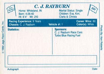 1992 JAGS #223 C.J. Rayburn Back