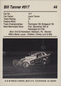 1991 K & W Dirt Track #44 Bill Tanner Back
