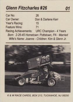 1991 K & W URC Sprints #01 Glenn Fitzcharles Back