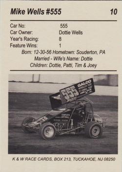 1991 K & W URC Sprints #10 Mike Wells Back