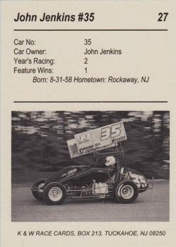 1991 K & W URC Sprints #27 John Jenkins Back