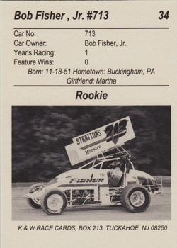 1991 K & W URC Sprints #34 Bob Fisher, Jr. Back