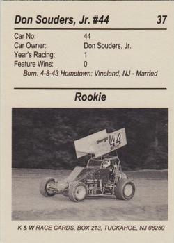 1991 K & W URC Sprints #37 Don Souders, Jr. Back