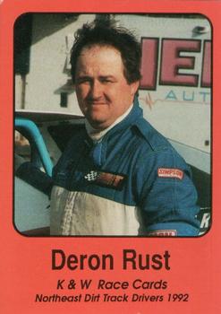 1992 K & W Dirt Track #35 Deron Rust Front