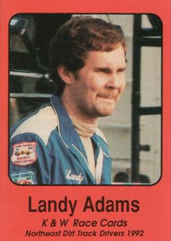 1992 K & W Dirt Track #41 Landy Adams Front