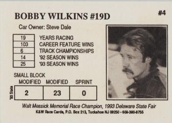 1994 K & W Dirt Track #4 Bobby Wilkins Back