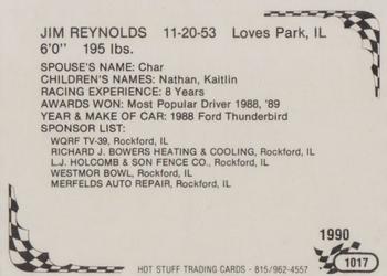 1990 Hot Stuff #1017 Jim Reynolds Back