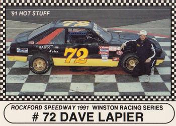 1991 Langenberg Hot Stuff Rockford Speedway #20 Dave Lapier Front