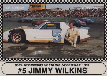 1991 Langenberg Hot Stuff Seekonk Speedway #5 Jimmy Wilkins Front