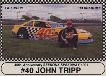 1991 Langenberg Hot Stuff Seekonk Speedway #9 John Tripp Front