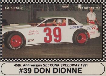 1991 Langenberg Hot Stuff Seekonk Speedway #11 Don Dionne Front