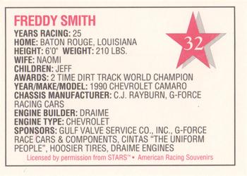 1992 Stars Go Mart #32 Freddy Smith Back