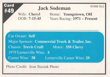 1992 Donny's Lernerville Speedway Part 1 #49 Jack Sodeman Back