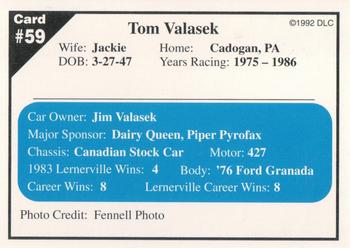 1992 Donny's Lernerville Speedway Part 1 #59 Tom Valasek Back