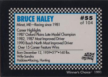 1991 Winner's Choice Modifieds  #55 Bruce Haley Back