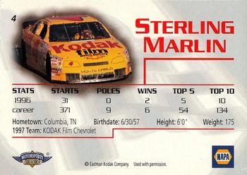 1997 NAPA #4 Sterling Marlin Back